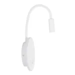 GLOBOSTAR® GOOSE 61693 Μοντέρνο Φωτιστικό Τοίχου - Απλίκα Ξενοδοχείου Reading Light με Φορτιστή USB 3A LED 6W 600lm 36° & 360° AC 220-240V IP20 Θερμό Λευκό 2700K - Bridgelux COB Chip & TÜV SÜD Driver - Λευκό Ματ - Μ15.5 x Π22.5 x Υ30cm - 3 Χρόνια Εγγύηση - Image 3