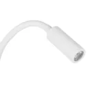 GLOBOSTAR® GOOSE 61693 Μοντέρνο Φωτιστικό Τοίχου - Απλίκα Ξενοδοχείου Reading Light με Φορτιστή USB 3A LED 6W 600lm 36° & 360° AC 220-240V IP20 Θερμό Λευκό 2700K - Bridgelux COB Chip & TÜV SÜD Driver - Λευκό Ματ - Μ15.5 x Π22.5 x Υ30cm - 3 Χρόνια Εγγύηση - Image 4