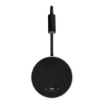 GloboStar® GOOSE 61695 Φωτιστικό Τοίχου - Απλίκα LED 6W 600lm 36° AC 220-240V IP20 - Reading Light & 360° Κρυφός Φωτισμός - Φορτιστής USB 3A - Θερμό Λευκό 2700K Μαύρο - Μ15.5 x Π22.5 x Υ30cm - 5 Xρόνια Εγγύηση - Image 2