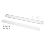 GLOBOSTAR® PARKING 61702 120cm Γραμμικό Βιομηχανικό Φωτιστικό Tri-Proof Τεχνολογίας Smart Group Linkable Control System 2.4Ghz με Αισθητήρα Κίνησης Microwave LED 48W 5760lm 120° AC 220-240V Αδιάβροχο IP65 Γκρι Σώμα με Γαλακτερό Κάλυμα Πλαστικό PC - Φυσικό Λευκό 5000K - LUMILEDs SMD Chip & TÜV SÜD Driver - Μ120 x Π10.5 x Υ8cm - 5 Χρόνια Εγγύηση - Image 8