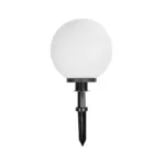 GLOBOSTAR® AGROS 61708 Φωτιστικό Κήπου / Καρφωτό με Ντουί 1 x E27 AC 220-240V Αδιάβροχο IP65 - Λευκό & Μάυρο - Μ30 x Π30 x Υ64cm - Image 2