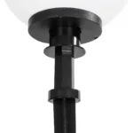 GLOBOSTAR® AGROS 61708 Φωτιστικό Κήπου / Καρφωτό με Ντουί 1 x E27 AC 220-240V Αδιάβροχο IP65 - Λευκό & Μάυρο - Μ30 x Π30 x Υ64cm - Image 5