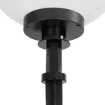 GLOBOSTAR® AGROS 61709 Φωτιστικό Κήπου / Καρφωτό με Ντουί 1 x E27 AC 220-240V Αδιάβροχο IP65 - Λευκό & Μάυρο - Μ40 x Π40 x Υ74cm - Image 5