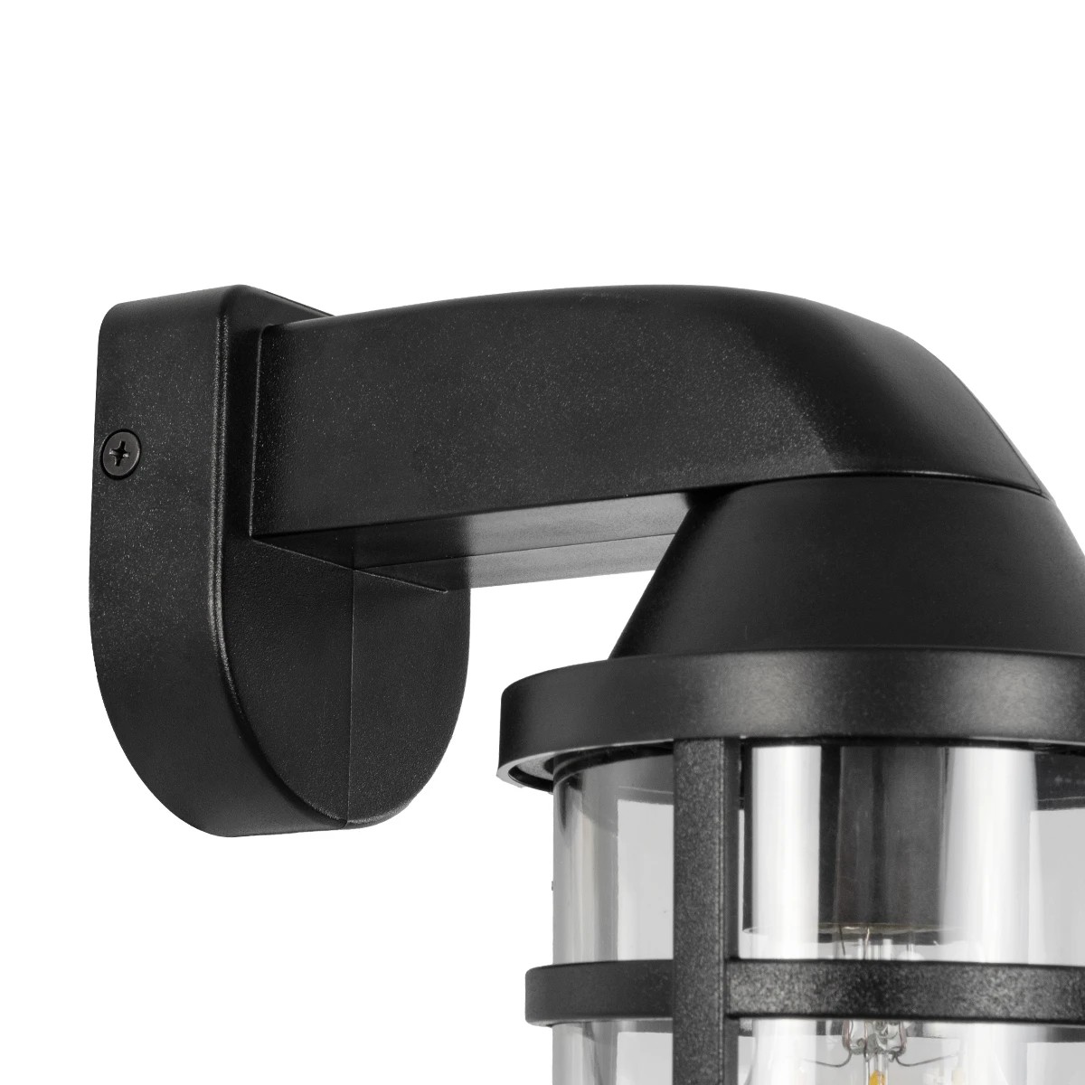 GLOBOSTAR® AGRE 61711 Φωτιστικό Τοίχου - Απλίκα Κήπου με Ντουί 1 x E27 AC 220-240V Αδιάβροχο IP65 - Μάυρο - Μ18 x Π11.5 x Υ22cm - Image 5