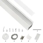 GLOBOSTAR® ALP-LINEAR LUMILINE 61763-3M Επιφανειακό / Κρεμαστό Προφίλ Αλουμινίου με Λευκό Γαλακτερό Πατητό Κάλυμμα για Ταινίες LED IP20 - Λευκό Ματ - Μ300 x Π3.5 x Υ7cm - Image 2