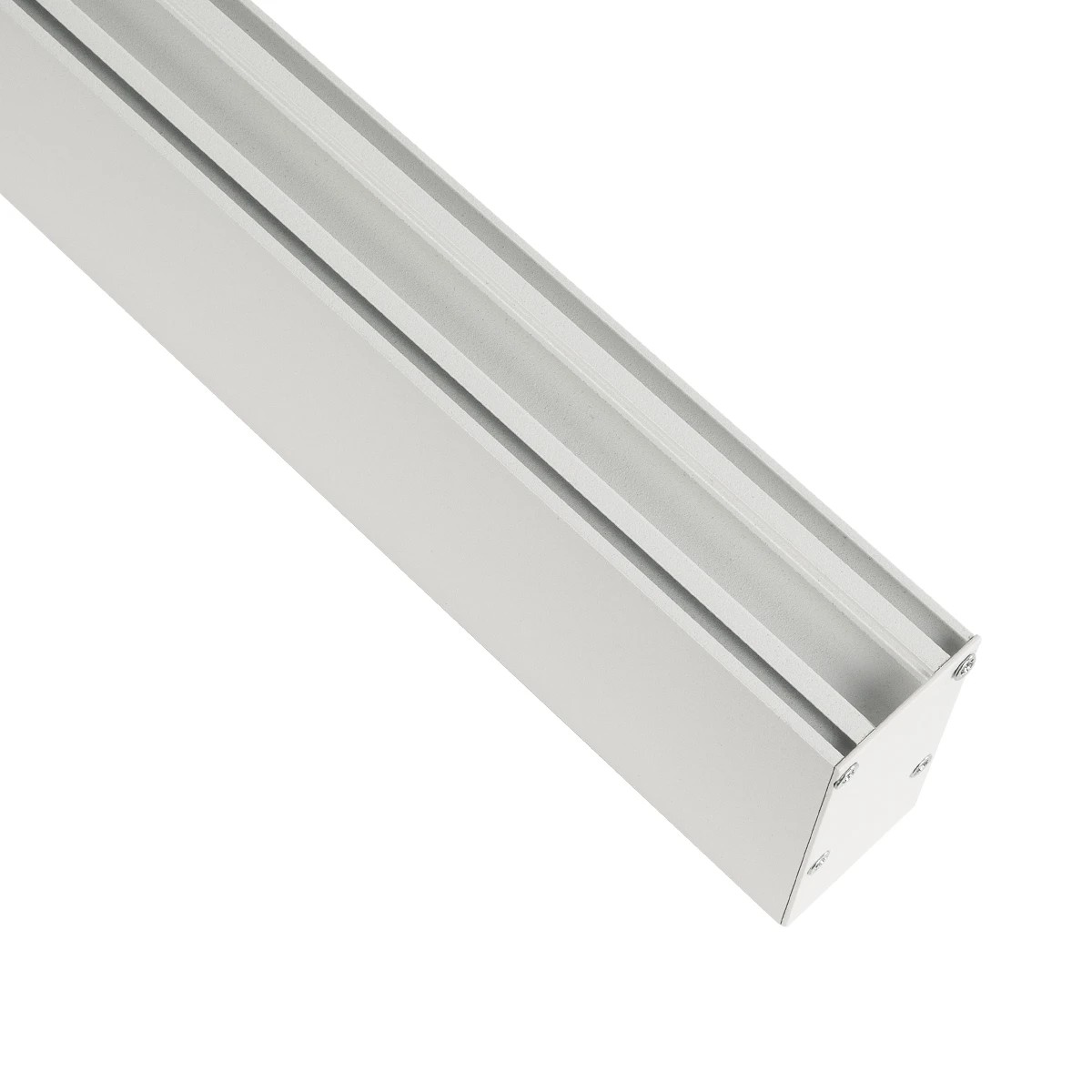 GLOBOSTAR® ALP-LINEAR LUMILINE 61763-3M Επιφανειακό / Κρεμαστό Προφίλ Αλουμινίου με Λευκό Γαλακτερό Πατητό Κάλυμμα για Ταινίες LED IP20 - Λευκό Ματ - Μ300 x Π3.5 x Υ7cm - Image 4