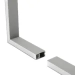 GLOBOSTAR® ALP-CORNER-SIDE90 LUMILINE 61768 Επιφανειακό / Κρεμαστό Προφίλ Αλουμινίου Γωνία με Λευκό Γαλακτερό Πατητό Κάλυμμα για Ταινίες LED IP20 - Γκρι Ανθρακί Ματ - Μ30 x Π3.5 x Υ7cm