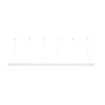 GLOBOSTAR® ALP-LINEAR BRIGHTRAIL 61774-3M Επιφανειακό / Κρεμαστό Προφίλ Αλουμινίου με Λευκό Γαλακτερό Πατητό Κάλυμμα για Ταινίες LED IP20 - Λευκό Ματ - Μ300 x Π5 x Υ7.5cm - Image 7