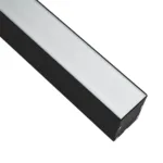 GLOBOSTAR® ALP-LINEAR BRIGHTRAIL 61775-3M Επιφανειακό / Κρεμαστό Προφίλ Αλουμινίου με Λευκό Γαλακτερό Πατητό Κάλυμμα για Ταινίες LED IP20 - Μαύρο Ματ - Μ300 x Π5 x Υ7.5cm - Image 3