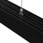 GLOBOSTAR® ALP-LINEAR BRIGHTRAIL 61775-3M Επιφανειακό / Κρεμαστό Προφίλ Αλουμινίου με Λευκό Γαλακτερό Πατητό Κάλυμμα για Ταινίες LED IP20 - Μαύρο Ματ - Μ300 x Π5 x Υ7.5cm - Image 5