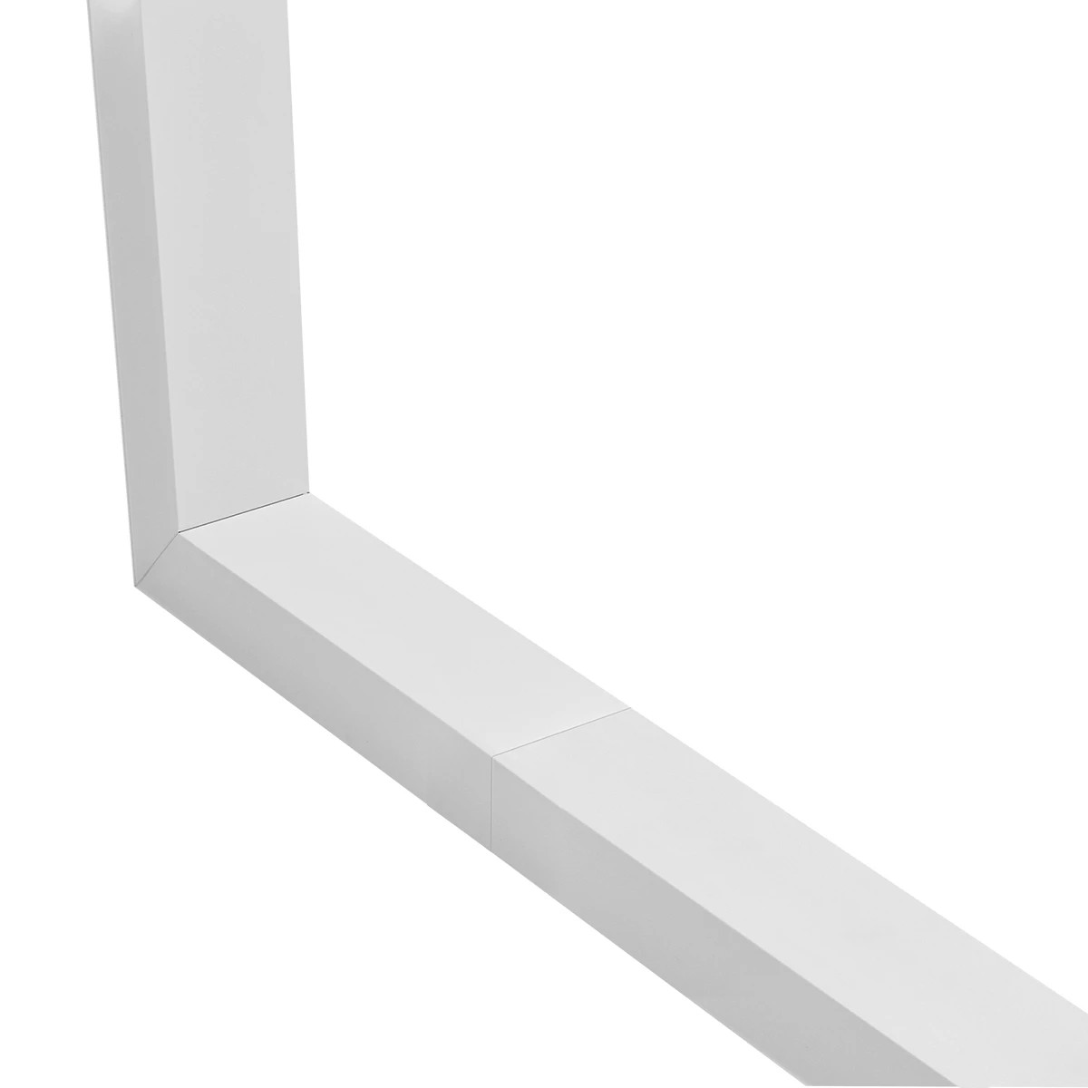 GLOBOSTAR® ALP-CORNER-SIDE90 BRIGHTRAIL 61777 Επιφανειακό / Κρεμαστό Προφίλ Αλουμινίου Γωνία με Λευκό Γαλακτερό Πατητό Κάλυμμα για Ταινίες LED IP20 - Λευκό Ματ - Μ30 x Π5 x Υ7.5cm - Image 4