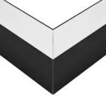 GLOBOSTAR® ALP-CORNER-SIDE90 BRIGHTRAIL 61778 Επιφανειακό / Κρεμαστό Προφίλ Αλουμινίου Γωνία με Λευκό Γαλακτερό Πατητό Κάλυμμα για Ταινίες LED IP20 - Μαύρο Ματ - Μ30 x Π5 x Υ7.5cm - Image 5