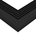 GLOBOSTAR® ALP-CORNER-SIDE90 BRIGHTRAIL 61778 Επιφανειακό / Κρεμαστό Προφίλ Αλουμινίου Γωνία με Λευκό Γαλακτερό Πατητό Κάλυμμα για Ταινίες LED IP20 - Μαύρο Ματ - Μ30 x Π5 x Υ7.5cm - Image 6