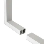 GLOBOSTAR® ALP-CORNER-SIDE90 BRIGHTRAIL 61779 Επιφανειακό / Κρεμαστό Προφίλ Αλουμινίου Γωνία με Λευκό Γαλακτερό Πατητό Κάλυμμα για Ταινίες LED IP20 - Γκρι Ανθρακί Ματ - Μ30 x Π5 x Υ7.5cm - Image 2