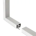 GLOBOSTAR® ALP-CORNER-SIDE90 BRIGHTRAIL 61779 Επιφανειακό / Κρεμαστό Προφίλ Αλουμινίου Γωνία με Λευκό Γαλακτερό Πατητό Κάλυμμα για Ταινίες LED IP20 - Γκρι Ανθρακί Ματ - Μ30 x Π5 x Υ7.5cm - Image 3