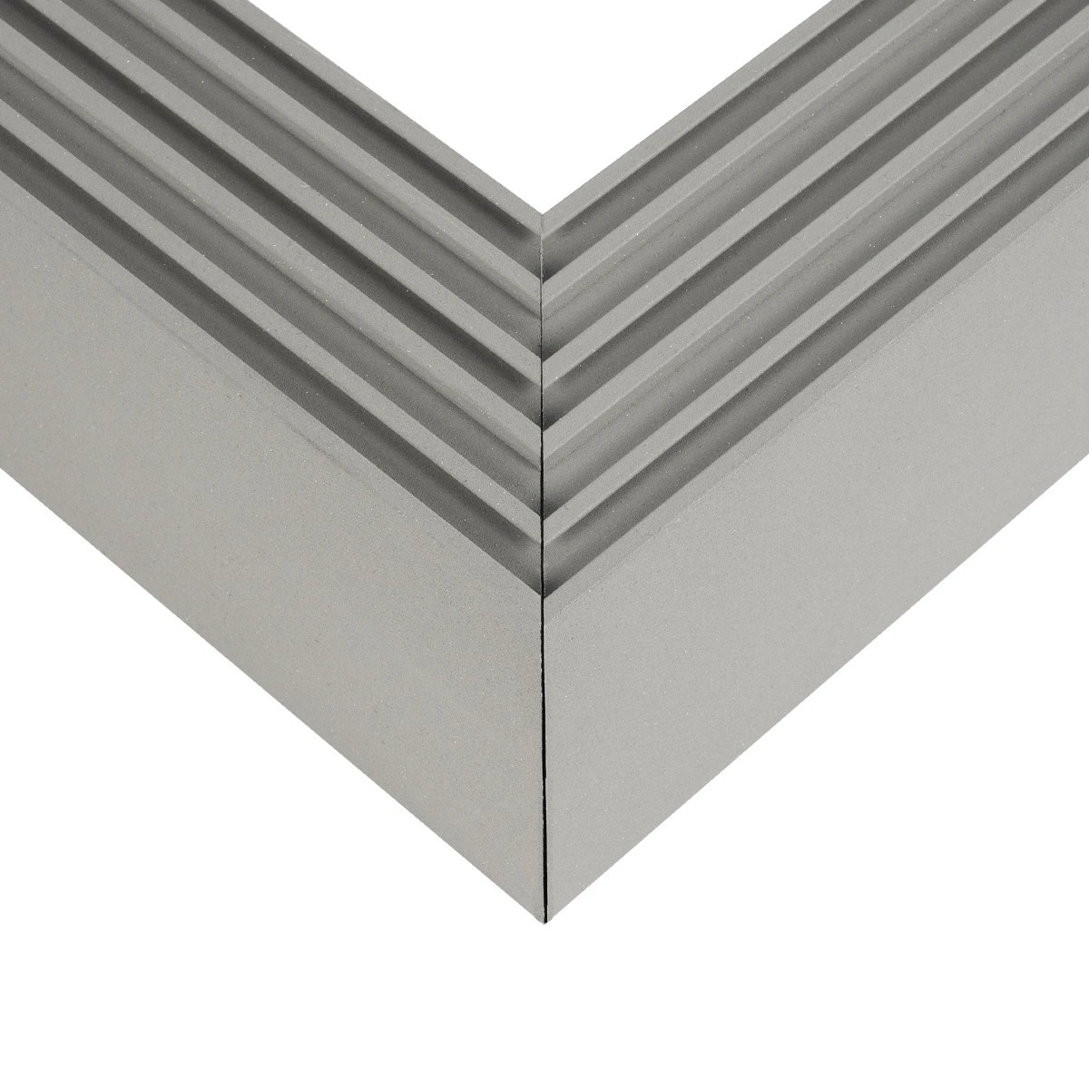 GLOBOSTAR® ALP-CORNER-SIDE90 BRIGHTRAIL 61779 Επιφανειακό / Κρεμαστό Προφίλ Αλουμινίου Γωνία με Λευκό Γαλακτερό Πατητό Κάλυμμα για Ταινίες LED IP20 - Γκρι Ανθρακί Ματ - Μ30 x Π5 x Υ7.5cm - Image 6