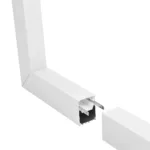 GLOBOSTAR® ALP-CORNER-IN90 BRIGHTRAIL 61780 Επιφανειακό / Κρεμαστό Προφίλ Αλουμινίου Γωνία με Λευκό Γαλακτερό Πατητό Κάλυμμα για Ταινίες LED IP20 - Λευκό Ματ - Μ30 x Π5 x Υ7.5cm - Image 3