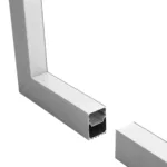 GLOBOSTAR® ALP-CORNER-IN90 BRIGHTRAIL 61782 Επιφανειακό / Κρεμαστό Προφίλ Αλουμινίου Γωνία με Λευκό Γαλακτερό Πατητό Κάλυμμα για Ταινίες LED IP20 - Γκρι Ανθρακί Ματ - Μ30 x Π5 x Υ7.5cm - Image 2