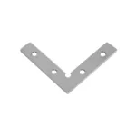GLOBOSTAR® BRIGHTRAIL 61784 Σύνδεσμος Γ Επέκτασης Προφίλ Αλουμινίου - Ασημί - Μ4.8 x Π1 x Υ4.8cm - Image 2