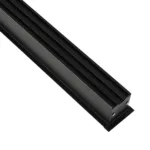 GLOBOSTAR® ALP-LINEAR RECESSA 61786-3M Χωνευτό Προφίλ Αλουμινίου με Λευκό Γαλακτερό Πατητό Κάλυμμα για Ταινίες LED IP20 - Μαύρο Ματ - Μ300 x Π3.5 x Υ4cm - Image 4