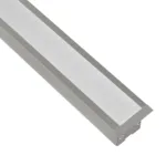 GLOBOSTAR® ALP-LINEAR RECESSA 61787-3M Χωνευτό Προφίλ Αλουμινίου με Λευκό Γαλακτερό Πατητό Κάλυμμα για Ταινίες LED IP20 - Γκρι Ανθρακί Ματ - Μ300 x Π3.5 x Υ4cm - Image 3