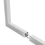 GLOBOSTAR® ALP-CORNER-SIDE90 RECESSA 61788 Χωνευτό Προφίλ Αλουμινίου Γωνία με Λευκό Γαλακτερό Πατητό Κάλυμμα για Ταινίες LED IP20 - Λευκό Ματ - Μ30 x Π3.5 x Υ4cm - Image 3