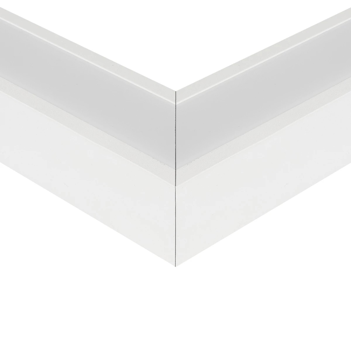 GLOBOSTAR® ALP-CORNER-SIDE90 RECESSA 61788 Χωνευτό Προφίλ Αλουμινίου Γωνία με Λευκό Γαλακτερό Πατητό Κάλυμμα για Ταινίες LED IP20 - Λευκό Ματ - Μ30 x Π3.5 x Υ4cm - Image 6