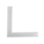 GLOBOSTAR® ALP-CORNER-SIDE90 RECESSA 61788 Χωνευτό Προφίλ Αλουμινίου Γωνία με Λευκό Γαλακτερό Πατητό Κάλυμμα για Ταινίες LED IP20 - Λευκό Ματ - Μ30 x Π3.5 x Υ4cm - Image 7
