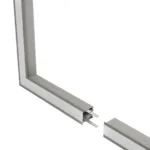 GLOBOSTAR® ALP-CORNER-SIDE90 RECESSA 61790 Χωνευτό Προφίλ Αλουμινίου Γωνία με Λευκό Γαλακτερό Πατητό Κάλυμμα για Ταινίες LED IP20 - Γκρι Ανθρακί Ματ - Μ30 x Π3.5 x Υ4cm - Image 3