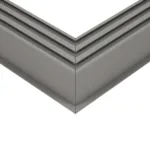 GLOBOSTAR® ALP-CORNER-SIDE90 RECESSA 61790 Χωνευτό Προφίλ Αλουμινίου Γωνία με Λευκό Γαλακτερό Πατητό Κάλυμμα για Ταινίες LED IP20 - Γκρι Ανθρακί Ματ - Μ30 x Π3.5 x Υ4cm - Image 5