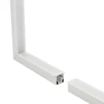 GLOBOSTAR® ALP-CORNER-IN90 RECESSA 61791 Χωνευτό Προφίλ Αλουμινίου Γωνία με Λευκό Γαλακτερό Πατητό Κάλυμμα για Ταινίες LED IP20 - Λευκό Ματ - Μ30 x Π3.5 x Υ4cm - Image 2
