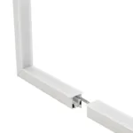 GLOBOSTAR® ALP-CORNER-IN90 RECESSA 61791 Χωνευτό Προφίλ Αλουμινίου Γωνία με Λευκό Γαλακτερό Πατητό Κάλυμμα για Ταινίες LED IP20 - Λευκό Ματ - Μ30 x Π3.5 x Υ4cm - Image 3