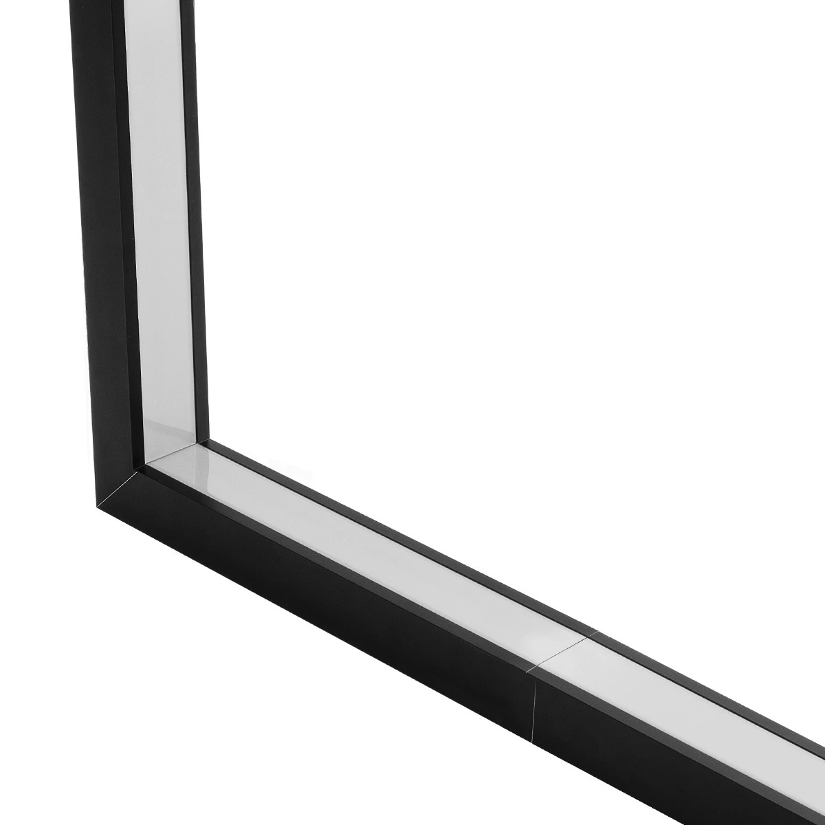 GLOBOSTAR® ALP-CORNER-IN90 RECESSA 61792 Χωνευτό Προφίλ Αλουμινίου Γωνία με Λευκό Γαλακτερό Πατητό Κάλυμμα για Ταινίες LED IP20 - Μαύρο Ματ - Μ30 x Π3.5 x Υ4cm - Image 4