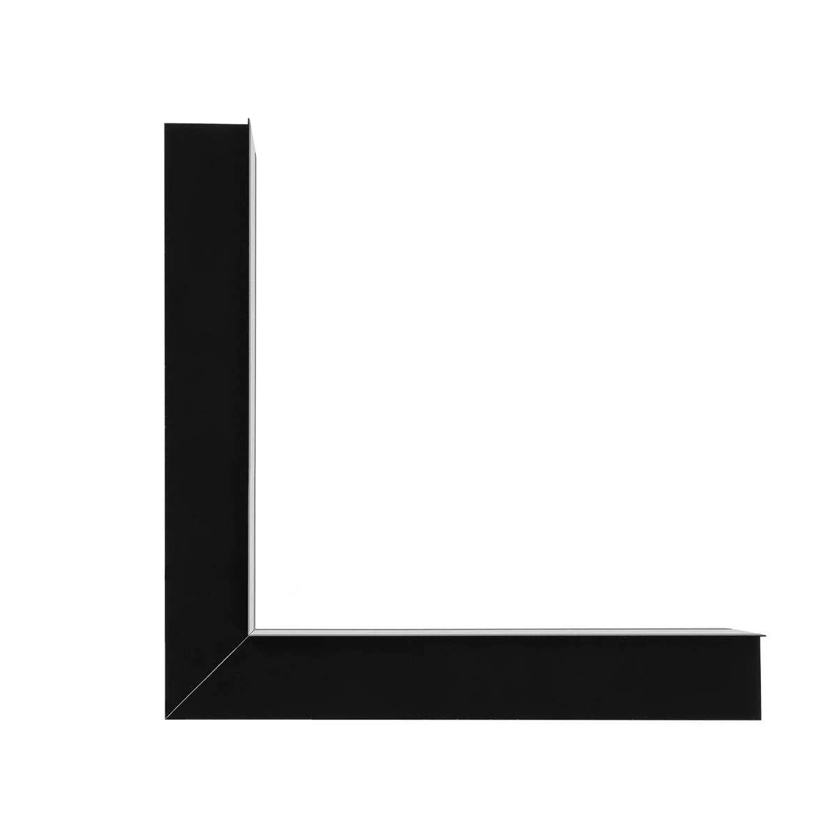 GLOBOSTAR® ALP-CORNER-IN90 RECESSA 61792 Χωνευτό Προφίλ Αλουμινίου Γωνία με Λευκό Γαλακτερό Πατητό Κάλυμμα για Ταινίες LED IP20 - Μαύρο Ματ - Μ30 x Π3.5 x Υ4cm - Image 6