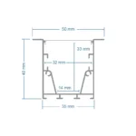 GLOBOSTAR® ALP-CORNER-IN90 RECESSA 61792 Χωνευτό Προφίλ Αλουμινίου Γωνία με Λευκό Γαλακτερό Πατητό Κάλυμμα για Ταινίες LED IP20 - Μαύρο Ματ - Μ30 x Π3.5 x Υ4cm - Image 8