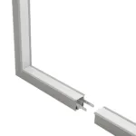GLOBOSTAR® ALP-CORNER-IN90 RECESSA 61793 Χωνευτό Προφίλ Αλουμινίου Γωνία με Λευκό Γαλακτερό Πατητό Κάλυμμα για Ταινίες LED IP20 - Γκρι Ανθρακί Ματ - Μ30 x Π3.5 x Υ4cm - Image 3