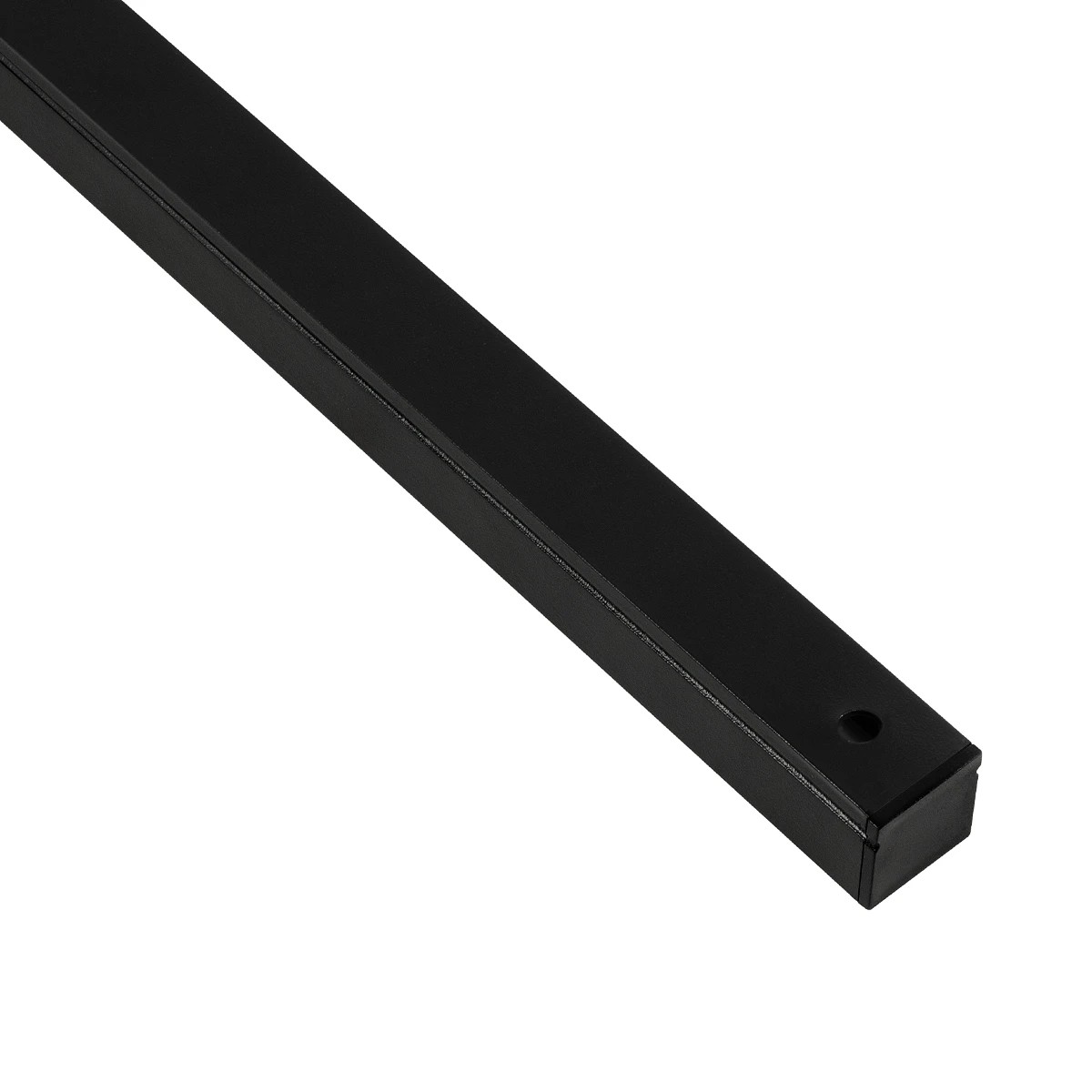 GLOBOSTAR® ALP-LINEAR GLOWTRACK 61797-3M Επιφανειακό Προφίλ Αλουμινίου με Λευκό Γαλακτερό Πατητό Κάλυμμα για Ταινίες LED IP20 - Μαύρο Ματ - Μ30 x Π2 x Υ2cm - Πακέτο 5 Τεμαχίων - Image 4