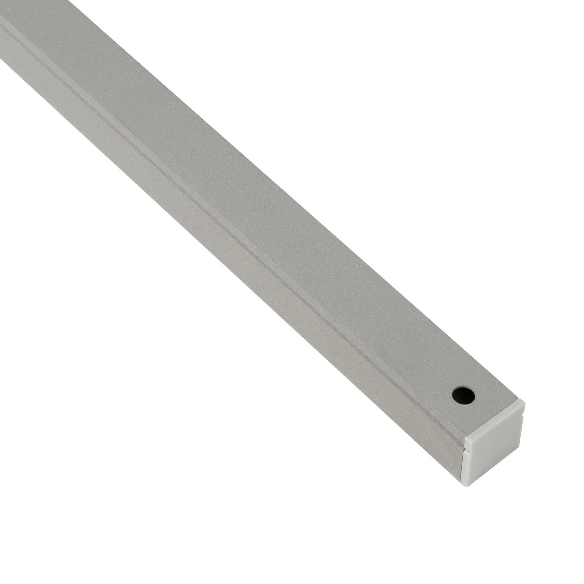 GLOBOSTAR® ALP-LINEAR GLOWTRACK 61798-3M Επιφανειακό Προφίλ Αλουμινίου με Λευκό Γαλακτερό Πατητό Κάλυμμα για Ταινίες LED IP20 - Γκρι Ανθρακί Ματ - Μ30 x Π2 x Υ2cm - Πακέτο 5 Τεμαχίων - Image 4