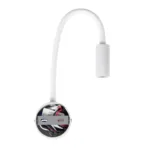GLOBOSTAR® GOOSE 61688 Μοντέρνο Φωτιστικό Τοίχου - Απλίκα Ξενοδοχείου Reading Light LED 3W 300lm 36° AC 220-240V IP20 Θερμό Λευκό 2700K - CREE XPE Chip & TÜV SÜD Driver - Λευκό Ματ - Μ6.5 x Π15 x Υ24.5cm - 3 Χρόνια Εγγύηση - Image 5