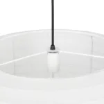 GLOBOSTAR® ROMINA 62001 Μοντέρνο Κρεμαστό Φωτιστικό Οροφής με Ντουί 1 x E27 AC 220-240V IP20 - Λευκό - Μ60 x Π60 x Υ65cm - Image 6