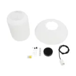 GLOBOSTAR® ROMINA 62002 Μοντέρνο Κρεμαστό Φωτιστικό Οροφής με Ντουί 1 x E27 AC 220-240V IP20 - Λευκό - Μ40 x Π40 x Υ28cm - Image 9