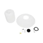 GLOBOSTAR® ROMINA 62003 Μοντέρνο Κρεμαστό Φωτιστικό Οροφής με Ντουί 1 x E27 AC 220-240V IP20 - Λευκό - Μ60 x Π60 x Υ48cm - Image 9