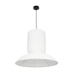 GLOBOSTAR® ROMINA 62003 Μοντέρνο Κρεμαστό Φωτιστικό Οροφής με Ντουί 1 x E27 AC 220-240V IP20 - Λευκό - Μ60 x Π60 x Υ48cm - Image 2