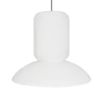 GLOBOSTAR® ROMINA 62003 Μοντέρνο Κρεμαστό Φωτιστικό Οροφής με Ντουί 1 x E27 AC 220-240V IP20 - Λευκό - Μ60 x Π60 x Υ48cm - Image 3