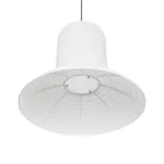 GLOBOSTAR® ROMINA 62003 Μοντέρνο Κρεμαστό Φωτιστικό Οροφής με Ντουί 1 x E27 AC 220-240V IP20 - Λευκό - Μ60 x Π60 x Υ48cm - Image 4