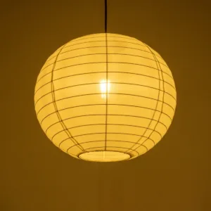 GLOBOSTAR® ROMINA 62004 Μοντέρνο Κρεμαστό Φωτιστικό Οροφής με Ντουί 1 x E27 AC 220-240V IP20 - Λευκό - Μ40 x Π40 x Υ40cm