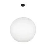 GLOBOSTAR® ROMINA 62005 Μοντέρνο Κρεμαστό Φωτιστικό Οροφής με Ντουί 1 x E27 AC 220-240V IP20 - Λευκό - Μ60 x Π60 x Υ60cm - Image 2