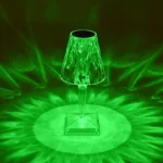 GloboStar® CRYSTAL 62042 Επαναφορτιζόμενο Επιτραπέζιο Φωτιστικό Πορτατίφ LED 1W 100lm 360° DC 5V IP44 RGBW Dimmable με Φορτιστή και Ασύρματο Χειριστήριο IR Διάφανο Πλαστικό - Μ11.5 x Π11.5 x Υ25.5cm - 3 Χρόνια Εγγύηση - Image 10