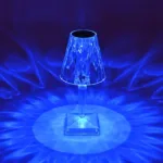 GloboStar® CRYSTAL 62042 Επαναφορτιζόμενο Επιτραπέζιο Φωτιστικό Πορτατίφ LED 1W 100lm 360° DC 5V IP44 RGBW Dimmable με Φορτιστή και Ασύρματο Χειριστήριο IR Διάφανο Πλαστικό - Μ11.5 x Π11.5 x Υ25.5cm - 3 Χρόνια Εγγύηση - Image 11