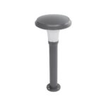 GLOBOSTAR® WHISPER 90548 Φωτιστικό Κολωνάκι Κήπου με Ντουί 1 x E27 AC 220-240V Αδιάβροχο IP65 - Γκρι Ανθρακί - Μ27 x Π27 x Υ79cm